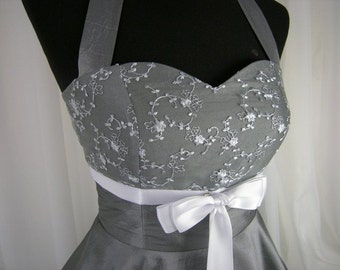 Black and Silver Prom Bridesmaid Dresses